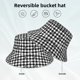 thumbnail image 2 of Balery Black Tartan Plaid Sombreros para el sol para hombre y mujer, sombrero de pescador con UPF 50+, 2 of 6