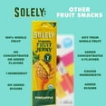 thumbnail image 4 of SOLELY Organic Pineapple Fruit Jerky, 12 Individually Wrapped Strips, Made from Dried Fruit, Healthy Snacks for All, Vegan Snack, 0.8oz (23g), 4 of 8
