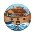 thumbnail image 2 of Bingfone Animals On Noah'S Ark Spare Tire Cover Weatherproof Universal Wheel Protectors For Rv Camper Travel Trailer Suv Truck 17 Inch, 2 of 9