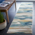 thumbnail image 2 of SAFAVIEH Skyler Ilija Abstract Runner Rug, Beige/Navy, 2'2" x 5', 2 of 7