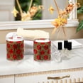 thumbnail image 4 of Yayeee 4 Pack Qtip Holder Bathroom Cotton Swab Canister with Lid Clear Dispenser Set, Leopard Print, 4 of 6