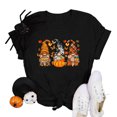 thumbnail image 5 of Women's Casual Pumpkin Print T Shirt Short Sleeve Crewneck Loose Fit Tee for Everyday, 5 of 6
