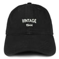 thumbnail image 1 of Trendy Apparel Shop Small Vintage 1944 Embroidered 74th Birthday Adjustable Cotton Cap - Black, 1 of 2