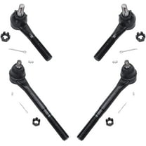 Detroit Axle - 2WD Front Tie Rods for 1994-1999 Dodge Ram 1500 2500 3500 1995 1996 1997 1998 4 Inner and Outer Tie Rod Ends Replacement