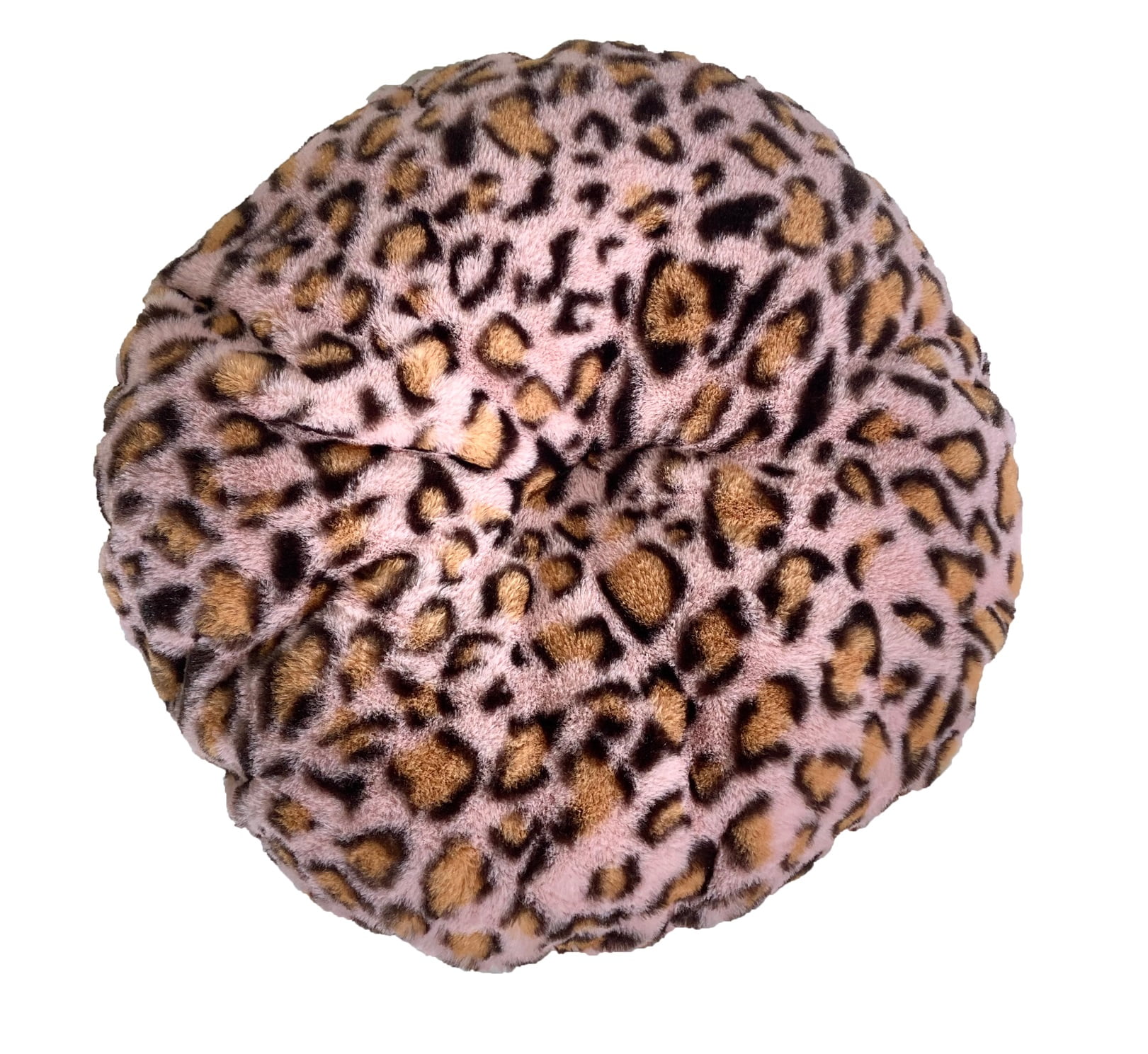 Precious Tails Luxury Leopard Print Crown-Shaped Bed for Small Dogs and Cats - Cozy, Stylish, and Plush Pet Bedding with Royal Design