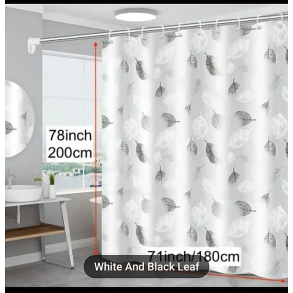 Polyester Pvc Shower Curtain