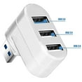 thumbnail image 7 of MORESEC under $5 USB Hub, USB 2.0 Three Port Hub,7 Character Rotating Desktop Expander,Compact USB Splitter For Laptop,Plug Play Multi Device Connector,Data Transfer Peripheral Adapter, 7 of 7