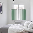thumbnail image 4 of Dark Green Ombre Kitchen Curtains 63 Inch Length, Modern Gradient Abstract Art Grommet Top Bedroom Living Room Curtains, Light Filtering Cafe Curtain Drapes 2 Panels Set 104''x63'', 4 of 9
