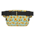 thumbnail image 3 of Bingfone Fanny Packs for Women Fashion Waist Packs Bag with Adjustable Strap Waterproof Everywhere Crossbody Belt Bag for Workout Running Travelling( White Polka Dot Sunflower ), 3 of 9