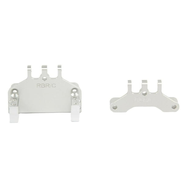 Base de servo de aleación para coche RC, escala 1:12, camión 4x4 G500, modificación de coche RC, chasis de coche RC, soporte de transmisión, soporte de dirección para coche RC MN86 Plata