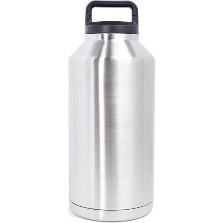 

64 OZ Tritan BPA-Free Lid Stainless-Steel Insulated Metal Water Bottle rmos | 24 HR Temperature Retention Hot And Cold | Portable For Outdoor Travel | Leakproof Coffee Carafe Container |