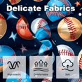 thumbnail image 3 of Baseball Luxurious Velvet Bed Pillow Covers Set - 2 Decorative Throw Pillow Inserts with Unique Patterns - Available in 16x16, 18x18, and 20x20 Inches for Any Occasion, 3 of 6