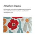 thumbnail image 4 of Fundas de almohadas decorativas bordadas bohemias MEHOOM, almohadas decorativas de otoño, almohadas florales bohemias, fundas de almohadas de 18 x 18 pulgadas para otoño para ropa de cama, sofá,, 4 of 8