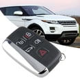 thumbnail image 4 of Key Shell Case, 5 Button Black Smart Car Remote Key Fob Case Cover Shell Fit for  for Land Rover, 4 of 8