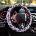 thumbnail image 3 of Uorisanigo Butterfly 15 Inch Car Steering Wheel Cover for Women Floral Print Car Steering Wheel Protector for Winter Warm Steering Wheel Cover for SUV Vehicle Sedan Car Decor Gift for Wife, 3 of 8