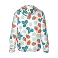 thumbnail image 3 of Balery Floral Strawberr Men's Women's UPF 50+ Sun Protection Lightweight Hoodie Performance Long Sleeve Shirt for Fishing Running-X-Large, 3 of 9