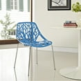 thumbnail image 4 of Modway Stencil Dining Side Chair in Blue, 4 of 4