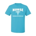 thumbnail image 2 of Nurse the Hardest Job You'll Ever Love | Mens Pop Culture Graphic T-Shirt, Light Turquoise, 3XL, 2 of 3