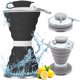 thumbnail image 1 of Botella de Agua Plegable de Silicona Con Mosquetón,2PCS Botellas de Agua Blandas con Válvula a Prueba de Fugas,de Silicona Portátil Sin BPA,para Gimnasio Correr Andar Bicicleta Acampar, 1 of 4