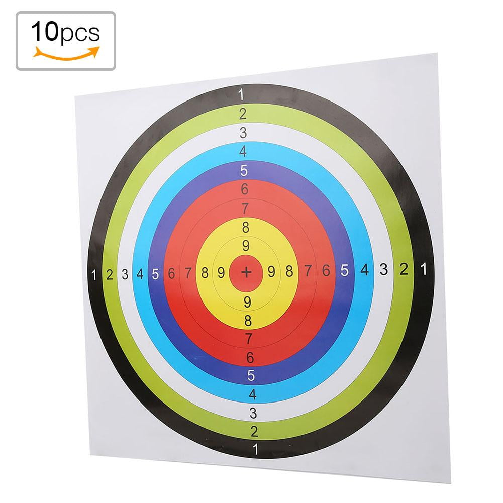 LHCER 10Pcs/Lot 42.5*42.5cm Archery Target Paper Face for Arrow Bow