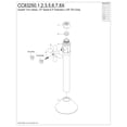thumbnail image 3 of Kingston Brass CC83253X 1/2-Inch Sweat x 3/8-Inch O.D. Comp Straight Shut-Off Valve with 5-Inch Extension in Antique Brass, 3 of 4