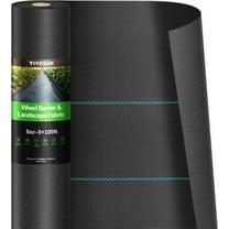 VIVOSUN Premium Weed Barrier Landscape Fabric Heavy Duty, 3ftx100ft 5oz Double-Layered Weed Control Mat with High Permeability, Commercial Ground Cover, Easy Set up & Superior Weed Control