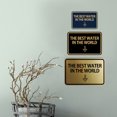 thumbnail image 2 of Signs ByLITA Classic Framed The Best Water In The World Arrow Down Sign (Brushed Gold) - Small, 2 of 8