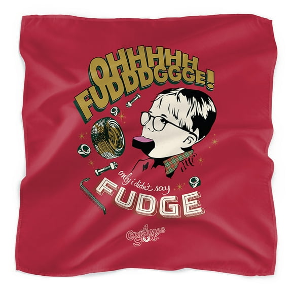 A Christmas Story Oh Fudge Bandana (21 in x 21 in)