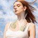 thumbnail image 1 of Xihbxyly Ventilador de Cuello Sin Aspas, Ventilador Portátil para Colgar, 3 Velocidades Ajustables, Seguro para Cabello Largo, Diseño Ligero, Recargable Por Usb, Perfecto para Viajes, Oficina, Activi, 1 of 7