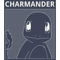 thumbnail image 2 of Boy's Pokemon Charmander Line Art  Graphic Tee Navy Blue Heather Medium, 2 of 4