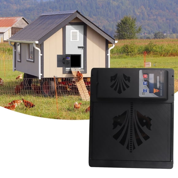 Abridor De Puerta Para Gallinero, Abridor Automático De Puerta Para Gallinero Con Apertura Horizontal De Plástico Para Alimentación De Aves De Corral