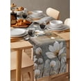 thumbnail image 6 of Table Runner Dresser Scarves 108 Inch Long, Watercolor Retro Blossom Floral Linen Dining Table Runners Flower on Vintage Grey Brown Tabletop Scarf for Wedding Holiday Party Kitchen, 6 of 7