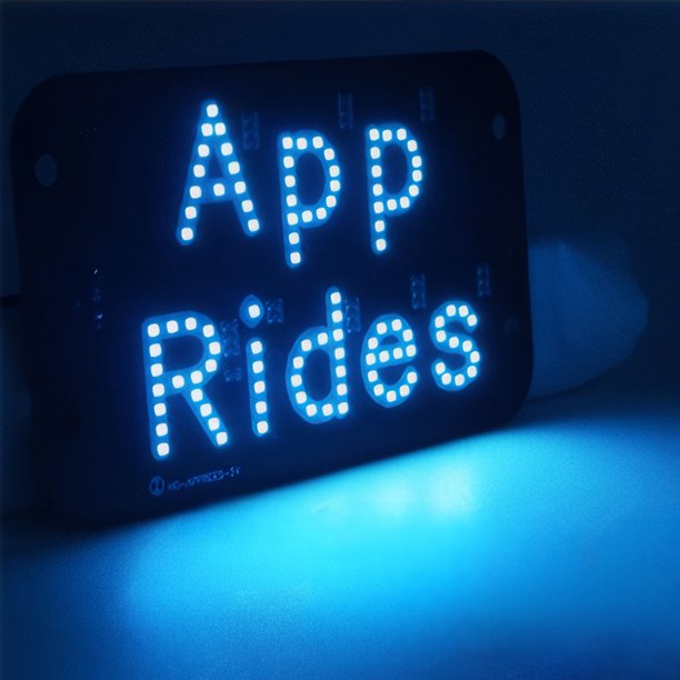 Taxi de doble color LED ligero con indicador de USB (APP) azul