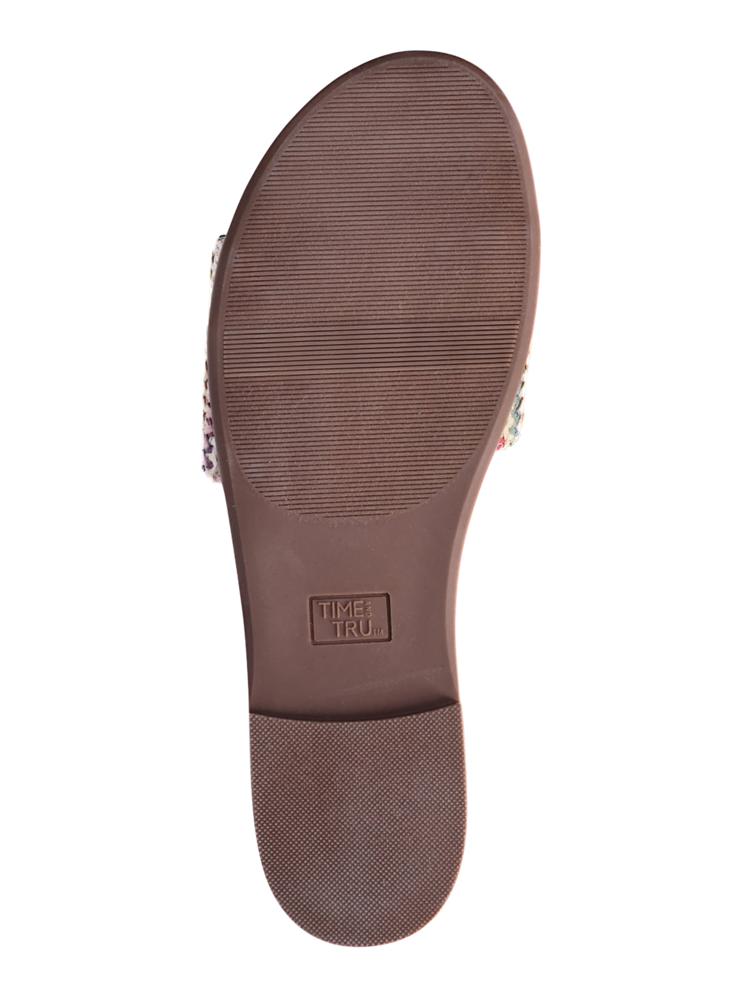 Time and Tru Women's Woven Slide Sandals