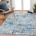 thumbnail image 2 of Haperlare Abstract Area Rug Non Slip Living Room Rug Modern Carpet Stain Resistant Rug Colorful Rug Contemporary Accent Floor Carpet for Bedroom, 9' x 12' Blue Yellow, 2 of 6