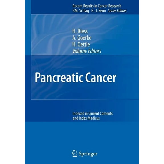 Recent Results in Cancer Research Pancreatic Cancer, Book 177, (Paperback)