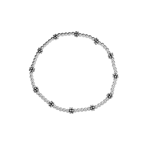 925 Sterling Silver Bead Bracelet