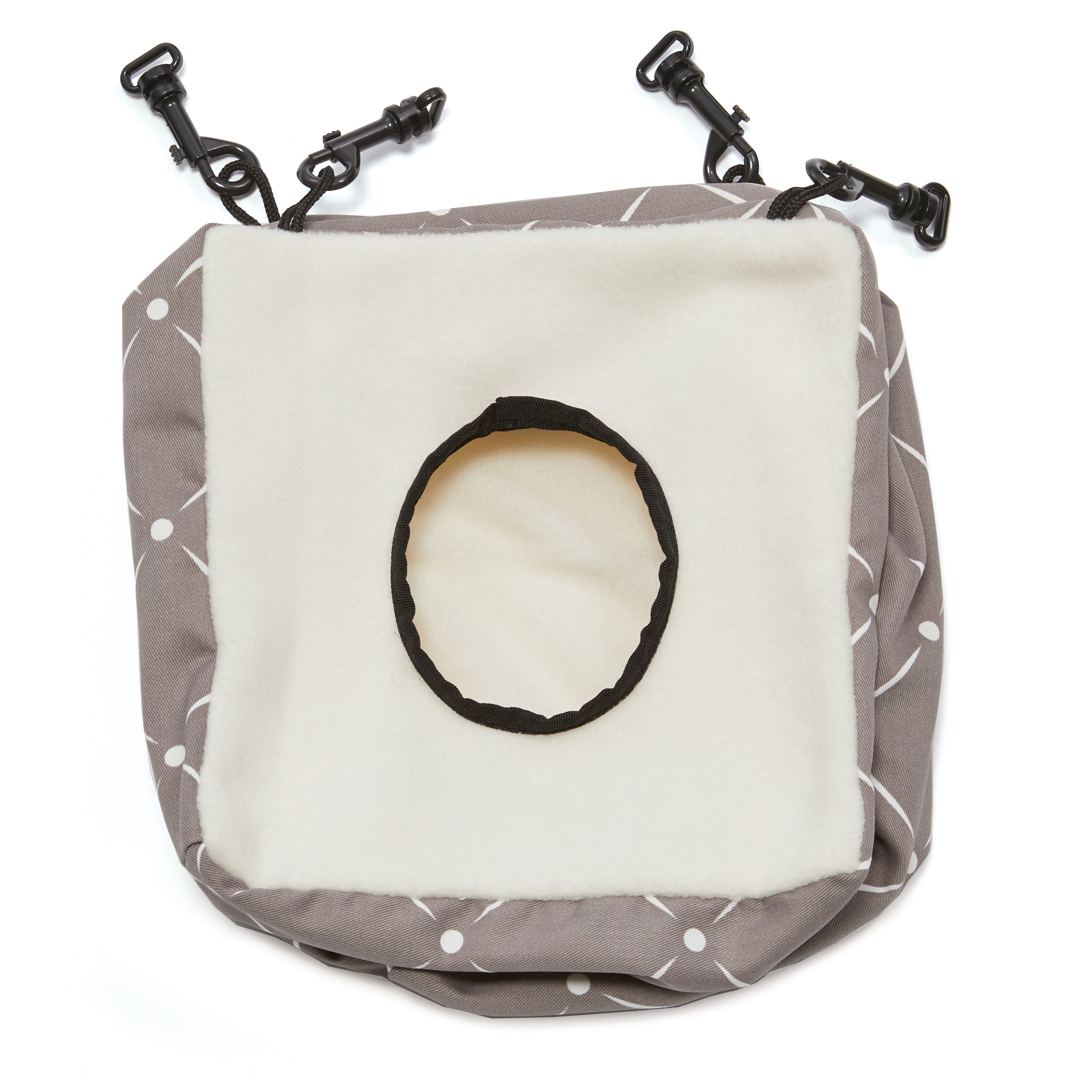 MidWest Homes for Pets Designer Ferret Nation or Critter Nation Cozy Cube, Soft Hideout with Clips, Tan and White