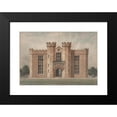 thumbnail image 2 of Alexander Jackson Davis 24x18 Black Modern Framed Museum Art Print Titled - Yale Alumni&nbsp;House (1853), 2 of 5