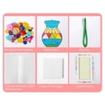 thumbnail image 6 of Z52LingLing Decoration Kids' Button Flower Bouquet DIY Kit – 13x9.6" Multicolor Plastic Craft Set for Mother's Day & Educational Fun, 6 of 8