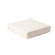 thumbnail image 4 of Cojín para silla impermeable con correas de sujeción, cojín cuadrado acolchado con bordes ribeteados, asiento de patio. beige, 4 of 8