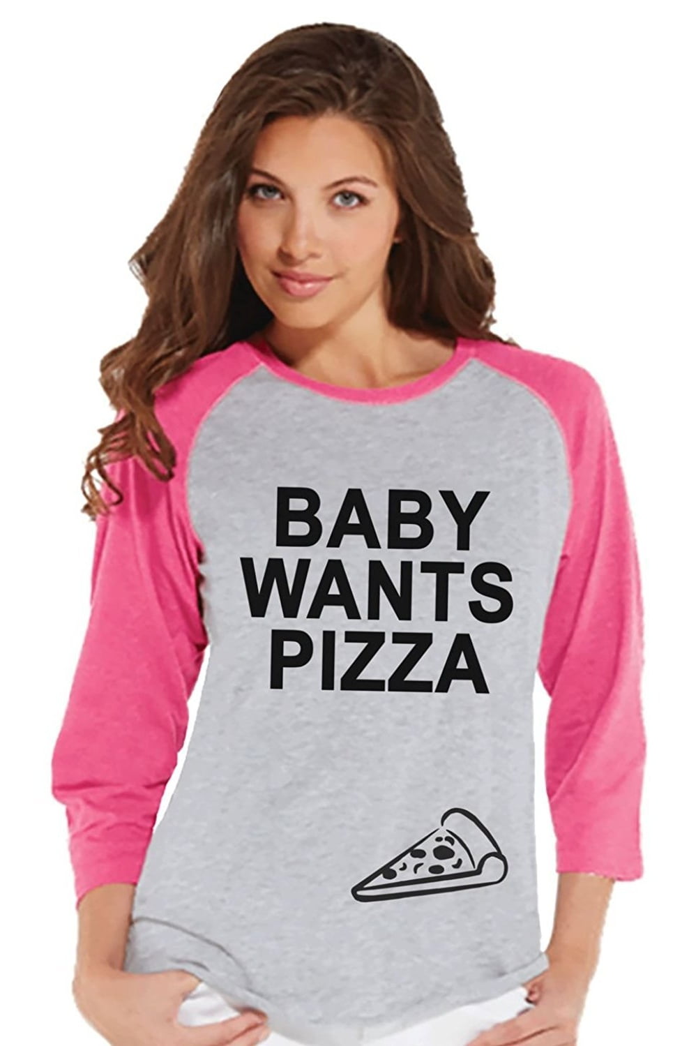 Ladies Cool Pizza Funny T-Shirt Girls Novelty Food Snack Top 