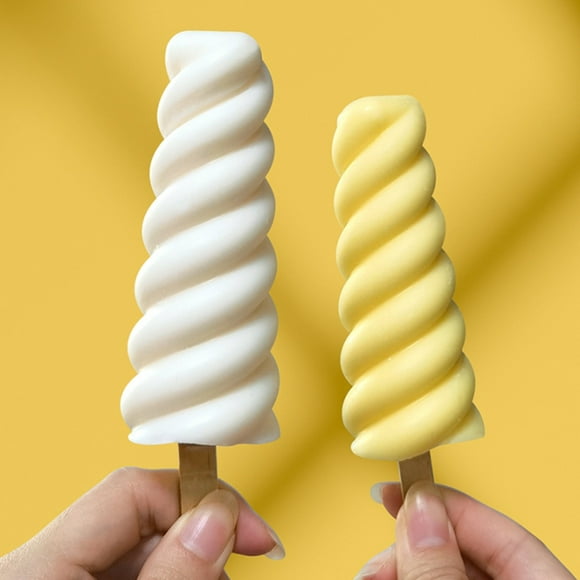 Molde para paletas de hielo BuyWeek silicona 6 cavidades carambola