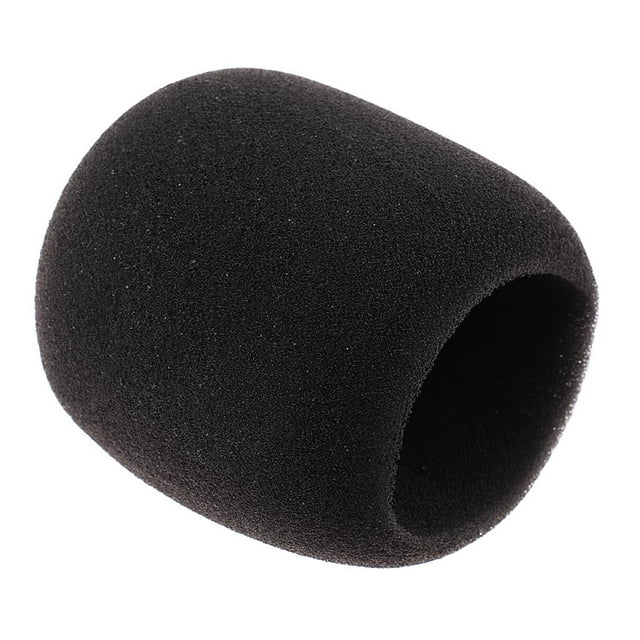 Cubierta de Parabrisas de micrófono Yuyangstore Funda de esponja para micrófono Negro