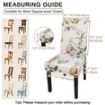 thumbnail image 4 of OKKEEY Spandex Chair Covers for Kitchen (Pack of 4) - Washable Stretch Chair Protector for Living Room, Banquet, Wedding Event & Hotel - Beige Peony, 4 of 10