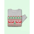 thumbnail image 3 of Christmas Pattern Pixel Sweatshirt Men -Image by Shutterstock, Male Small, 3 of 4