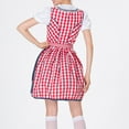 thumbnail image 4 of Vestido de poliéster con estampado bordado para mujer, para festivales, cosplay y sirvientas, 4 of 5
