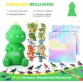 thumbnail image 4 of Dinosaur Piggy Bank for Boys, Unbreakable Kids Piggy Bank with 2 Alphabet & 10 Dinosaur Stickers & 4 Dinosaur Toys Set, Coins Money Banks for Kids Toddlers, Dinosaur Toy Christmas Gifts for Boys Kids, 4 of 7