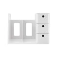 thumbnail image 3 of Office Organizer, Orderly Storage Bookshelf Desk Storage Organizer Occupies Less Space Large Capacity  For Home For Office For Classroom White, 3 of 8