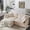 Beige, variant on Homefun Chenille Sectional Sofa Comfy Large Size Loveseat Modern 2-Seat Couch Deep Seat Sofa Set for Living Room,White